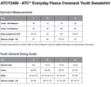 Load image into Gallery viewer, YOUTH ATC EVERYDAY CREWNECK SWEATSHIRT - ATCY2400 - CHINOOK WEST BASEBALL - HP