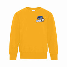 Load image into Gallery viewer, YOUTH CREWNECK SWEATSHIRT - ATCY2400 - CLARESHOLM COBRAS FOOTBALL - HP LEFT CHEST