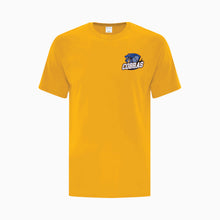 Load image into Gallery viewer, UNISEX COTTON TSHIRT - ATC1000 - CLARESHOLM COBRAS FOOTBALL - HP LEFT CHEST