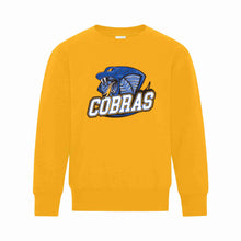 Load image into Gallery viewer, YOUTH CREWNECK SWEATSHIRT - ATCY2400 - CLARESHOLM COBRAS FOOTBALL - HP FULL FRONT