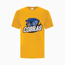 Load image into Gallery viewer, UNISEX COTTON TSHIRT - ATC1000 - CLARESHOLM COBRAS FOOTBALL - HP FULL FRONT