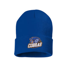 Load image into Gallery viewer, CUFFED TOQUE - SP12 - CLARESHOLM COBRAS FOOTBALL - EMB