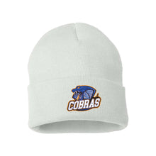 Load image into Gallery viewer, CUFFED TOQUE - SP12 - CLARESHOLM COBRAS FOOTBALL - EMB