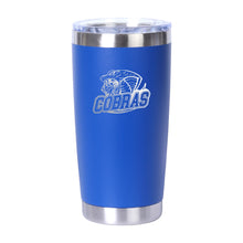 Load image into Gallery viewer, 20oz. TRAVEL MUG - CLARESHOLM COBRAS FOOTBALL- LASER ENGRAVE