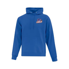 Load image into Gallery viewer, UNISEX EVERYDAY FLEECE HOODIE - ATCF2500 - CLARESHOLM COBRAS FOOTBALL - HP LEFT CHEST