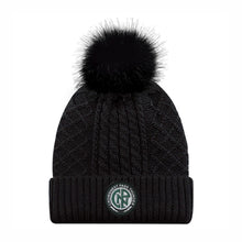 Load image into Gallery viewer, SATIN LINED POMPOM TOQUE - 1E140L - CNP THUNDER - WOVEN PATCH