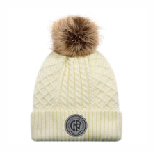 Load image into Gallery viewer, SATIN LINED POMPOM TOQUE - 1E140L - CNP THUNDER - PATCH