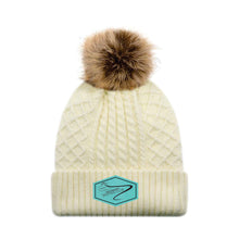 Load image into Gallery viewer, LADIES' POM POM TOQUE - 1E140L - FM SKATE CLUB - PATCH