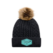 Load image into Gallery viewer, LADIES' POM POM TOQUE - 1E140L - FM SKATE CLUB - PATCH
