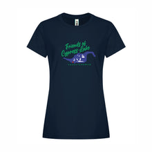 Load image into Gallery viewer, LADIES' KOI RING SPUN COTTON TSHIRT - KOI8070L - FRIENDS OF CYPRESS LAKE - HP