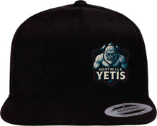 Load image into Gallery viewer, YP CLASSICS FLAT BILL SNAPBACK CAP - 6089M - FOOTHILLS YETIS - EMB
