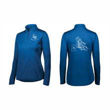 Load image into Gallery viewer, LADIES' ATTAIN WICKING 1/4 ZIP PULLOVER - #2787 - LET'S RACE - HP "BARREL RACER"