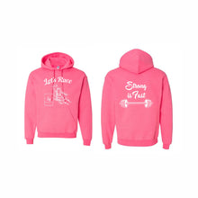 Load image into Gallery viewer, UNISEX HOODED SWEATSHIRT - 18500 - LET'S RACE - HP "STRONG IS FAST"