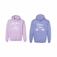 Load image into Gallery viewer, UNISEX HOODED SWEATSHIRT - 18500 - LET'S RACE - HP "STRONG IS FAST"