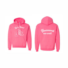 Load image into Gallery viewer, UNISEX HOODED SWEATSHIRT - 18500 - LET'S RACE - HP "HOUSEWORK CAN WAIT"