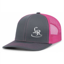 Load image into Gallery viewer, PACIFIC HEADWEAR TRUCKER SNAPBACK HAT - #104C - LET'S RACE - EMB LEFT PANEL
