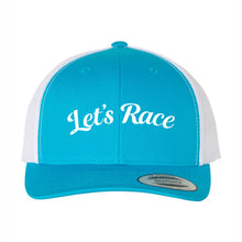 Load image into Gallery viewer, YP CLASSICS RETRO TRUCKER CAP - 6606 - LET'S RACE - EMB FULL FRONT