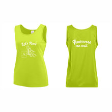 Load image into Gallery viewer, LADIES' TRAINING TANK - #1705 - LET'S RACE - HP "HOUSEWORK CAN WAIT"