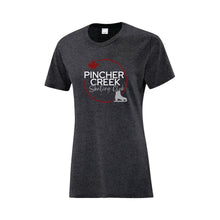 Load image into Gallery viewer, LADIES' EVERYDAY COTTON TSHIRT - ATC1000L - PINCHER CREEK SKATE CLUB - HP
