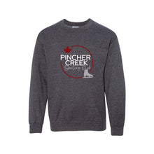 Load image into Gallery viewer, YOUTH FLEECE CREWNECK SWEATSHIRT- ATCY2400 - PINCHER CREEK SKATE CLUB - HP