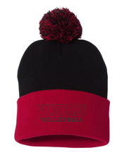 Load image into Gallery viewer, POMPOM CUFFED TOQUE - SP15 - VULCAN VIPERS - EMB or PATCH